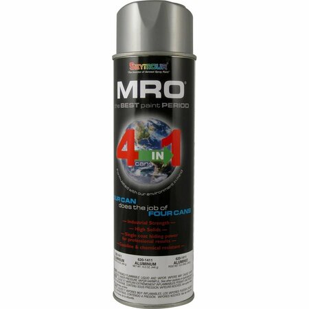 SEYMOUR MIDWEST 20 oz MRO Heavy Duty Spray Paint, Aluminum SM620-1411